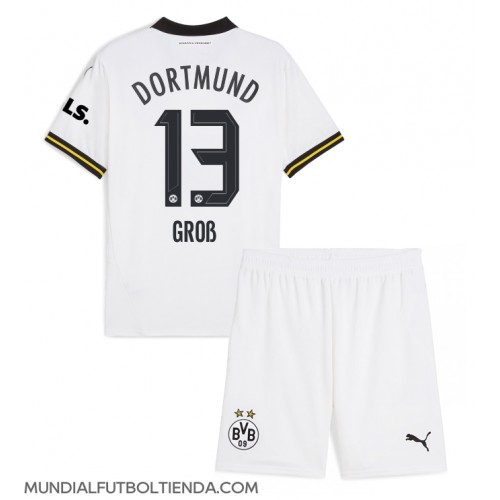 Camiseta Borussia Dortmund Pascal Gross #13 Tercera Equipación Replica 2024-25 para niños mangas cortas (+ Pantalones cortos)